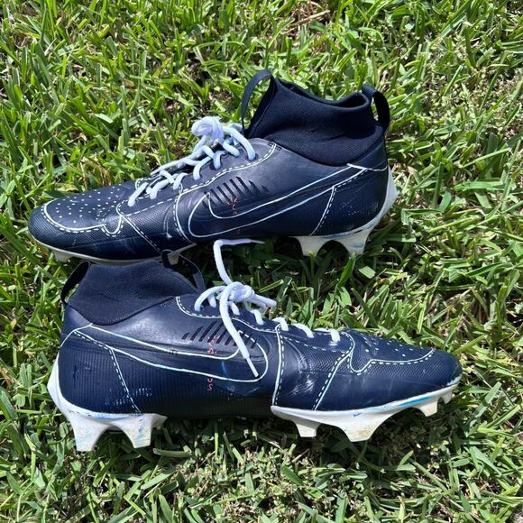 Travis-scott Men's Navy and Blue Custom football cleats - Picture 2 of 8
